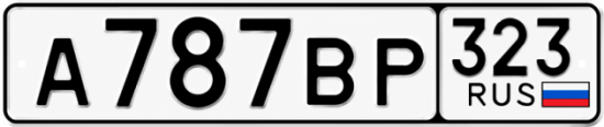 Купить номер на авто А787ВР 323