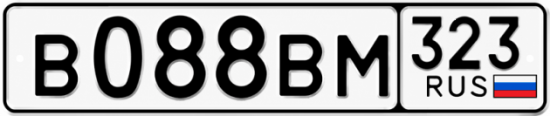 Купить номер на авто В088ВМ 323