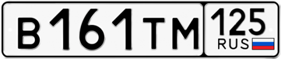 Купить номер на авто В161ТМ 125