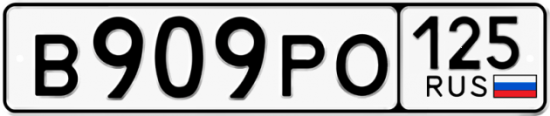 Купить номер на авто В909РО 125