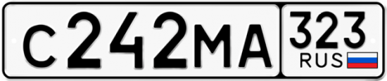 Купить номер на авто С242МА 323