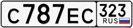Купить номер на авто С787ЕС 323