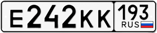 Купить номер на авто Е242КК 193