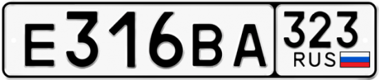 Купить номер на авто Е316ВА 323