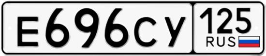 Купить номер на авто Е696СУ 125