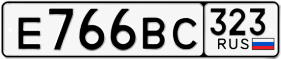 Купить номер на авто Е766ВС 323
