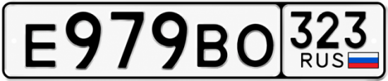 Купить номер на авто Е979ВО 323