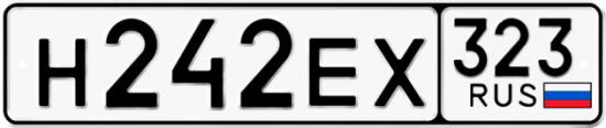 Купить номер на авто Н242ЕХ 323