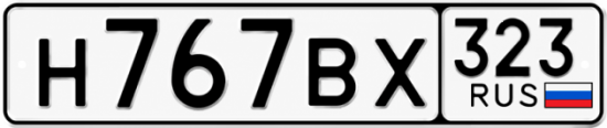 Купить номер на авто Н767ВХ 323