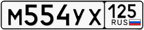 Купить номер на авто М554УХ 125