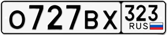 Купить номер на авто О727ВХ 323