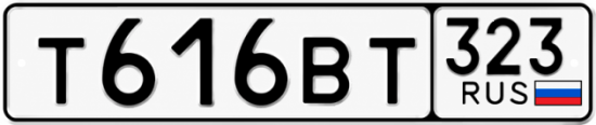 Купить номер на авто Т616ВТ 323