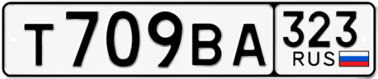 Купить номер на авто Т709ВА 323