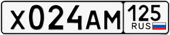 Купить номер на авто Х024АМ 125