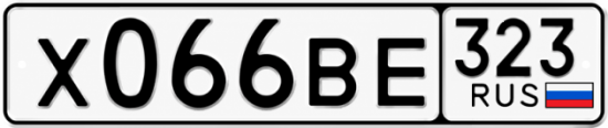 Купить номер на авто Х066ВЕ 323